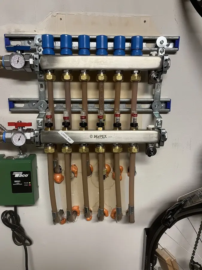 Plumber performing Leak Detection at a residential property in Mocksville